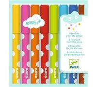 Djeco – Feutres – 8 pour les tout-petits – Multicolore
