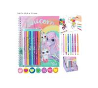 Depesche - Livre de coloriage 12168 Ylvi, 30 doubles pages et pochette avec 7 feutres doubles