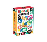 Headu Pochoirs Montessori Mu29396 Idées à dessiner et colorier Jeu éducatif 3-6 ans Made in Italy