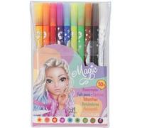 Top Model – Set Double Stylo Magic et 9 feutres à deux pointes – Multicolore – 11398