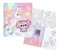 Depesche 13587 Ylvi - livre de coloriage avec 40 pages de motifs de licornes pré-imprimés à colorier, avec 1 planche d'autocollants