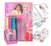 Dessin et coloriage enfant Top Model Album à colorier avec set crayons Multicolore G