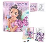 Dessin et coloriage enfant Top Model Livre de coloriage avec sequins Fairy Love Multicolore G