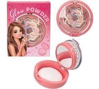 Depesche 13487 TOPModel-Poudre Glow Beauty and Me, dans une boîte ronde à clapet, légèrement brillante dans les tons de rose et de brun, y compris un miroir et une petite éponge, Multicolor