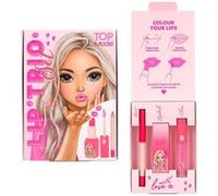 Depesche 13572 TOPModel - Set de gloss Beauty and Me, avec crayon à lèvres, rouge à lèvres et gloss dans les tons roses, petit guide de maquillage inclus