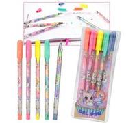 Dessin et coloriage enfant Ylvi Set stylo gel couleurs de l’arc-en-ciel Multicolore G