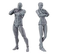 Dessin Figures Modèle 2PCS 5, 91 pouces Male Feme Feme Figure Poséable Dessin Mannequin Body Body Painting Modèle pour les artistes, figures