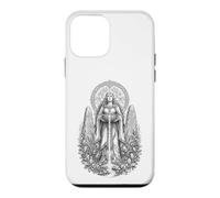 Dessin linéaire de la déesse mère Celtique Danu sur la rivière sacrée Coque pour iPhone 12 Mini