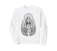 Dessin linéaire de la déesse mère Celtique Danu sur la rivière sacrée Sweatshirt