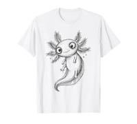 Dessin Mignon Axolotl dessiné à la Main Dessin d'animaux T-Shirt
