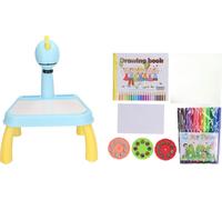 Dessin Projecteur table mignon dinosaure -Design couleurs vives détachable Smart Skether pour l'éducation des enfants Vert Vert