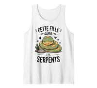 Dessin Serpent Motif Mignon Femme Fille Aime Les Serpents Débardeur