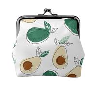 Dessin Simple d'un Avocat,Porte-Monnaie en Cuir PU, Petit Portefeuille, Pochette à Monnaie avec Fermoir Baiser