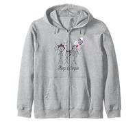 Dessin Stickman Minimaliste avec Inspiring Keep It Simple Sweat à Capuche