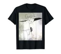 Dessin Vintage de Dame Portant Un Chapeau T-Shirt Graphique avec Valeur
