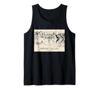 Dessin Vintage du Front de mer de la vallée de Moreno en Californie Débardeur