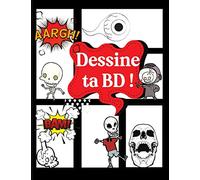 Dessine ta BD: 100 pages avec FOND NOIR ! Il ne manque plus que ton inspiration pour créer ta propre Bande dessinée, SPECIAL HUMOUR NOIR, 8,5/11 PO