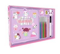 Collectif – Dessine ton monde kawai – Avec des pas à pas super mignons ! – Coffret