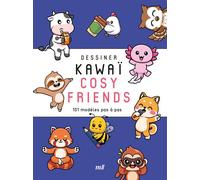 Dessiner kawaï - Cosy friends 101 modèles pas à pas - Collectif - Merci Les Livres - broché - Guide