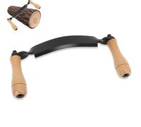 Dessiner un couteau à rasage, 9,6 pouces Couteau de dessiner, tracer ou outil de rasage de rasage poignée en bois ergonomique, outil de main de débarcation en bois massif pour le (Type courbe)