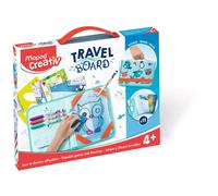 Maped – Valisette ardoise Creativ – Dessins effaçables animaux – Mini ardoise transparente