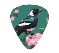 Dessins géométriques de plantes et d'animaux - Médiators de guitare de tailles fines, moyennes et épaisses - Lot de 12 pièces - Convient pour guitare électrique et divers instruments