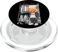 Dessins Graphiques d'illustration d'ours en Peluche Cool de New York City PopSockets PopGrip pour MagSafe
