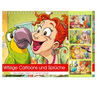 Dessins humoristiques et proverbes. La vie amusante avec un oiseau, Version française (Calendrier mural 2026 DIN A4 portrait), Calendrier CALVENDO mensuel