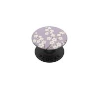 Dessins minimalistes de Fleurs Blanches PopSockets PopGrip Adhésif