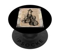 Dessins Vintage de violons PopSockets PopGrip Adhésif