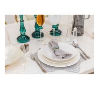 Dessous d'assiette étoile argent 38cm - lot de 6