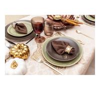 Dessous d'assiette étoile dorée 38cm - lot de 6