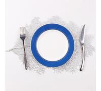 Dessous d'assiette feuille argentée