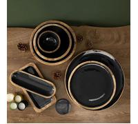 Dessous d'assiette - HOME DECO FACTORY - Manguier - Noir - Ø35 cm - Set de table