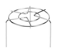 Dessous de Plat à Vapeur, 3,9 X 6,3 Pouces Support de Cuisson à la Vapeur Rond en Acier Inoxydable, Support de Cuisson Rond à Usage Multiple Bouilloire Fil de Dessous de Plat Haut