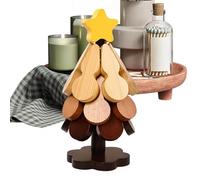 Dessous de plat arbre | dessous de plat Noël en bois Salvacaldo | décoration de table porte-ustensiles | protection de sol, cuisine, maison, restaurant, salle à manger
