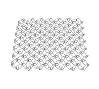 Dessous de plat avec barrière thermique efficace avec cadre de soutien à ressort pour une utilisation avec des casseroles chaudes en camping (argenté)