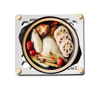 Dessous de plat carré en acier inoxydable - Résistant à la chaleur - Facile à nettoyer et à ranger - Dessous de plat pour casseroles chaudes et poêles pour comptoir de cuisine, tables de salle à