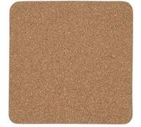 Dessous de plat carré en liège naturel de 19 cm - - ALTOBUY Marron