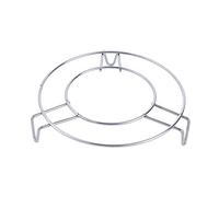 Dessous de plat en acier inoxydable - Petit support rond pour cuiseur vapeur - Pour casseroles et cuisines - Support pour autocuiseur (S)