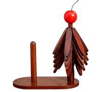 Dessous de plat en bois avec trépied esthétique avec support, dessous de plat pliable en forme d'arbre, accessoire de cuisine pratique pour plats, assiettes, bols, boissons, théières, table de salle à