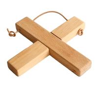 Dessous de Plat en Bois de Croix Pliable pour Casseroles Chaudes
