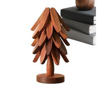 Dessous de plat en bois naturel pour sapin de Noël - Protection de table pour la cuisine