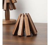 Dessous de plat en bois pour plats chauds, dessous de plat en forme d'arbre, dessous-de-plat pour théière, chauds, Halloween, sapin de Noël