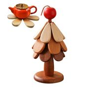 Dessous de plat en bois pour plats chauds, dessous de verre en forme d'arbre, support comme un sapin de Noël, sous-verre en bois pour casseroles chaudes, poêles