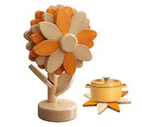 Dessous de plat en bois, protecteur de table pliable en forme de , pour comptoir, four, salle à manger, table de comptoir