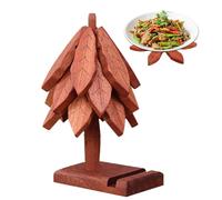 Dessous de plat en forme d'arbre, coussins chauffants pour la cuisine - Ensemble de dessous de plat Tree Design | Tapis isolant de dessous de verre de théières isolées, pour le nouvel an, noël, pâques