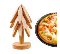 Dessous de plat en forme d'arbre - Dessous de plat en bois pour plats chauds, dessous de plat en bois pour plats chauds, dessous de plat en bois pour servir des plats chauds, dessous de verre