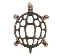 Dessous de plat en laiton poli en forme de tortue