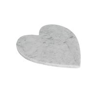 Dessous-de-plat en marbre en forme de coeur - Blanc